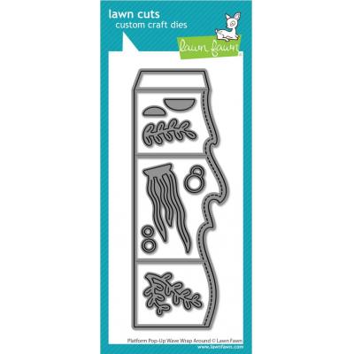 Lawn Fawn Lawn Cuts - Platform Ppo-Up Wave Wrap Around